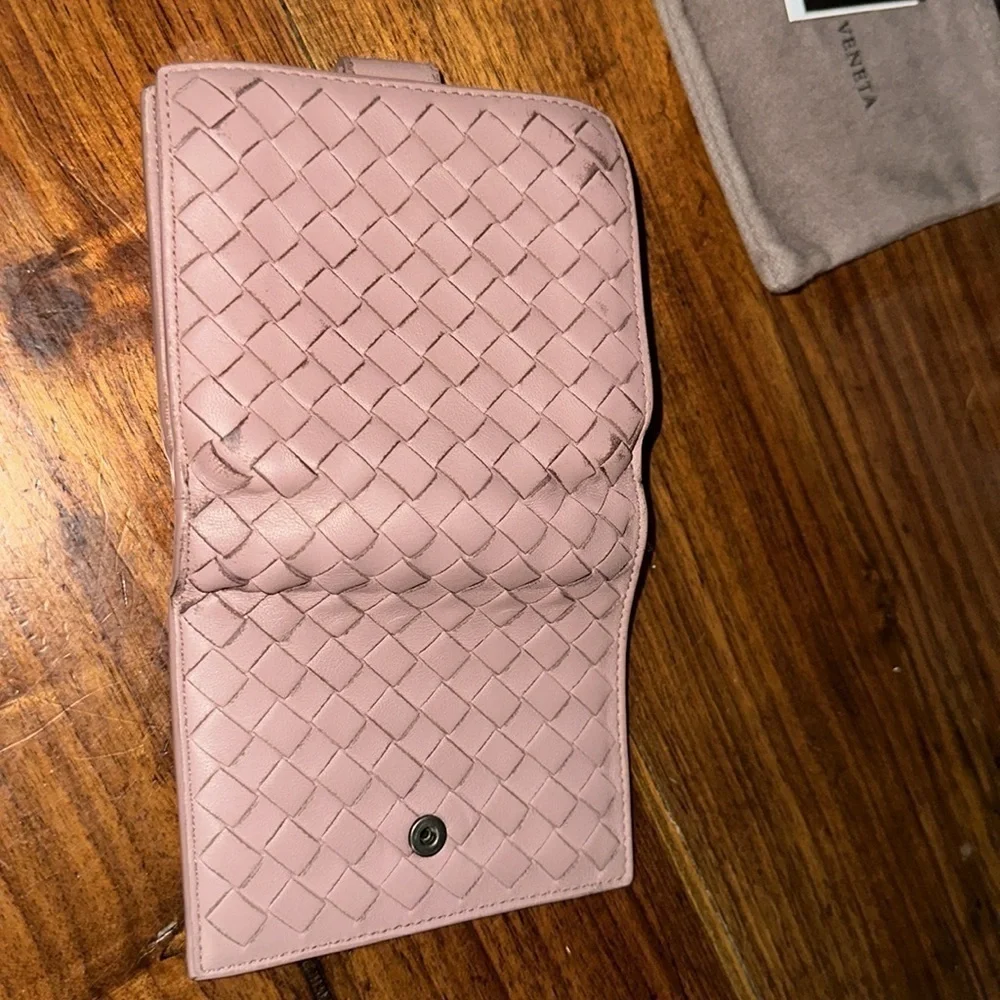 Bottega Veneta wallet. Beautiful blush color.